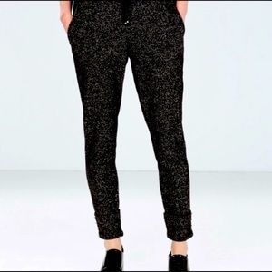 ZARA SPARKLING Black Fitted Jogger Pants